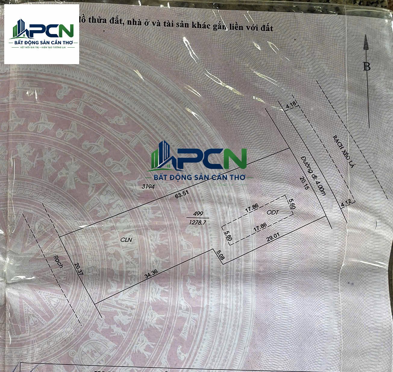 Bán đất 1278.7m² có sẵn 100m² thổ cư ngang 20.15m giá 5.2 tỷ tại Phường Hưng Phú