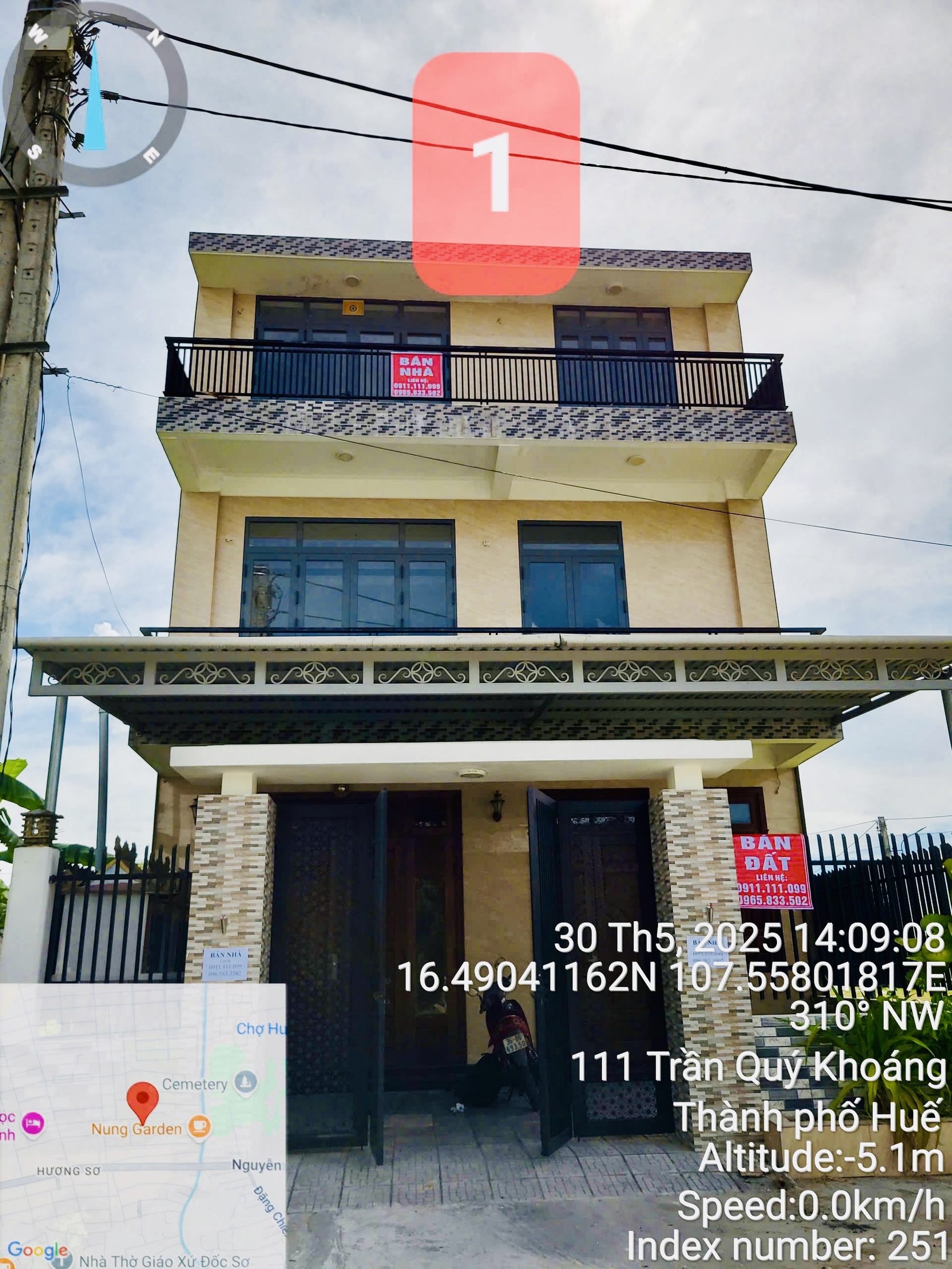 NGÂN HÀNG THANH LÝ - NHÀ 3 TẦNG KQH HƯƠNG SƠ, TP. HUẾ