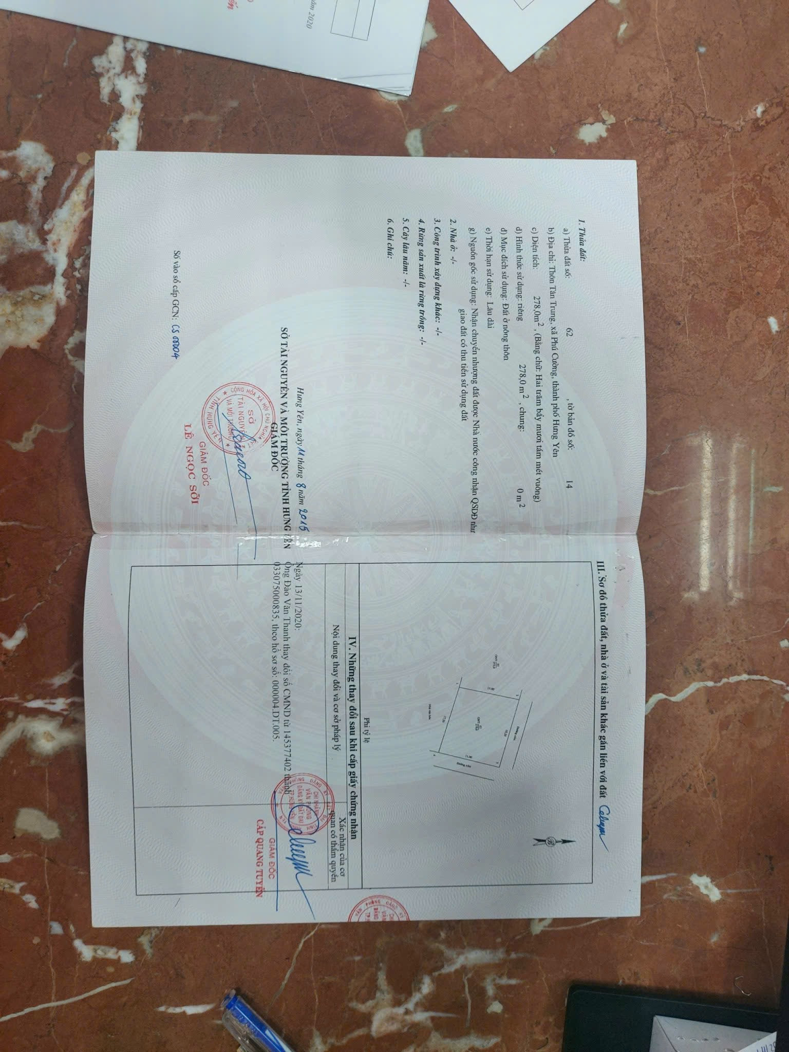 277m2 full thổ cư Tp Hưng yên