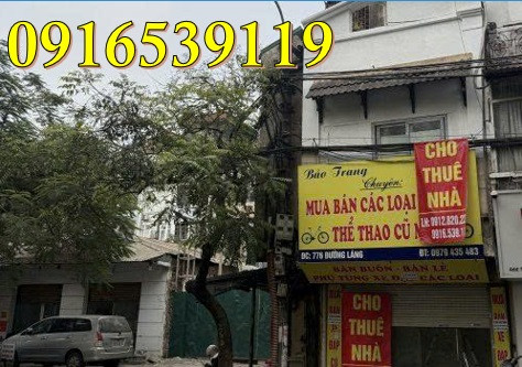 *Cho thuê nhà kinh doanh 3 tầng, MT 4m, tại 776 đường Láng, Hà Nội, 0916539119