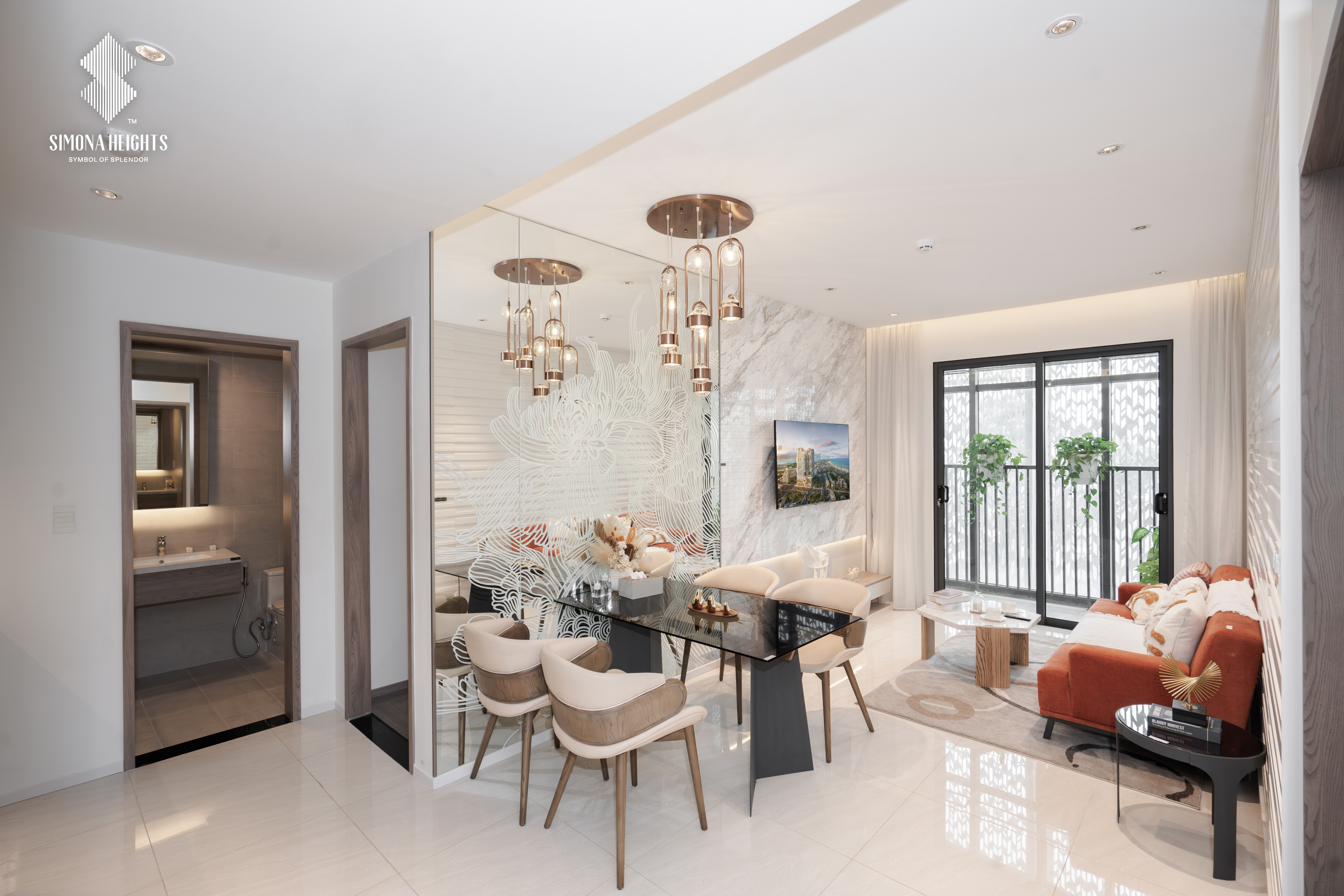 Căn hộ biển Simona Heights Quy Nhơn. Giá 2PN chỉ từ 44 - 55 triệu/m2. Hỗ trợ lãi suất 0%