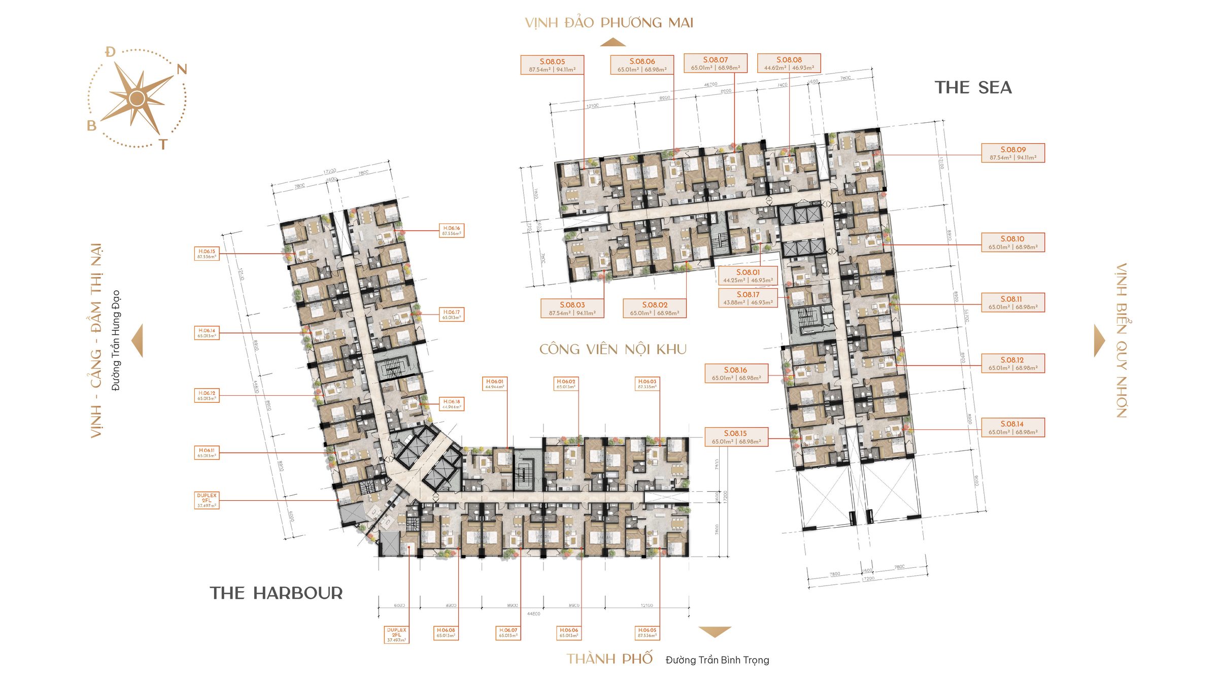 Bán căn hộ biển Simona Heights Quy Nhơn, giá chỉ từ 2,7 tỷ/căn