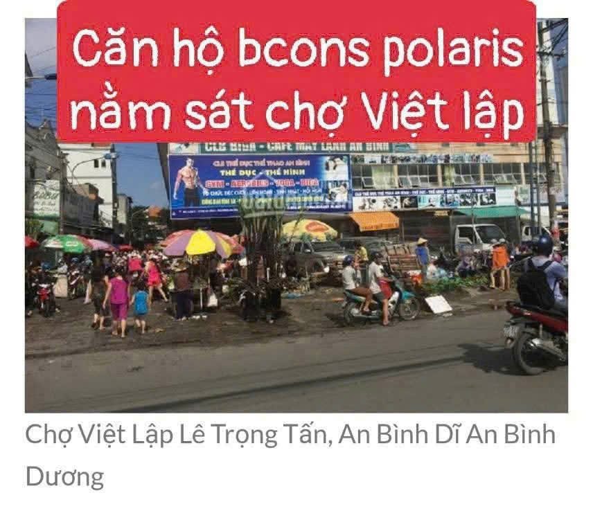 BDS  HVL [NC]  BÁN CH01 & CH03– Mặt tiền chung cư BCONS POLARIS - Sở hữu vĩnh viễn