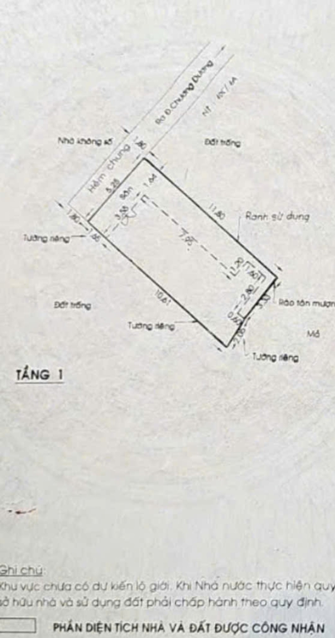 63m² đất  hẻm đường Chương Dương 3tỷ850p.Linh chiểu -THỦ ĐỨC ko quy hoạch