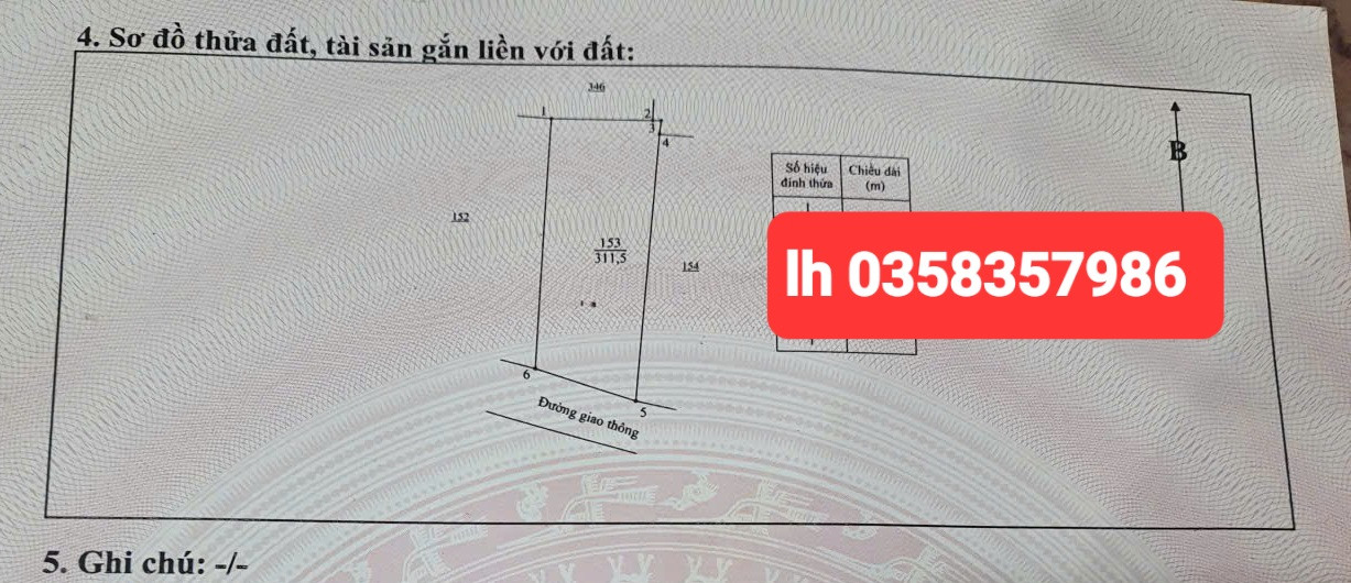 Bán đất 311.5m² ngang 10.6m giá 5.3 tỷ Phường Linh Sơn