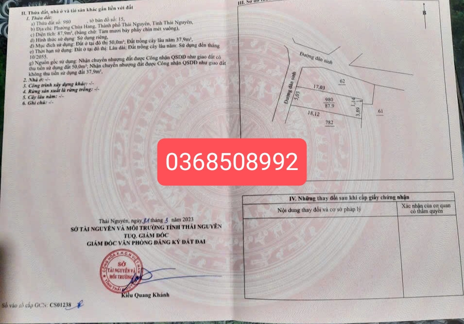 Bán đất 88m² ngang 5m giá 1.15 tỷ Phường Linh Sơn