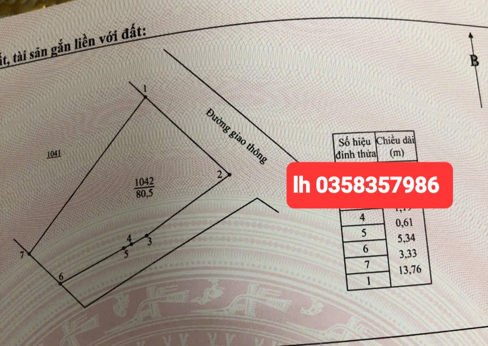 Bán đất 80.5m² ngang 8.07m giá 1.83 tỷ Phường Linh Sơn