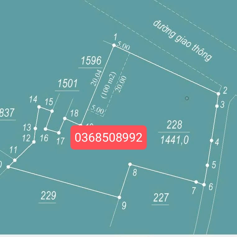 Bán đất 100m² ngang 5m giá 1.73 tỷ Phường Linh Sơn