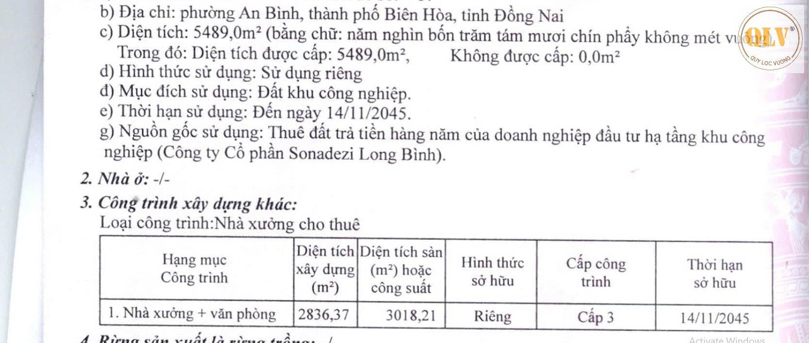 Cần bán nhà xưởng KCN Long Bình, Biên Hòa, Đồng Nai 2.800m²