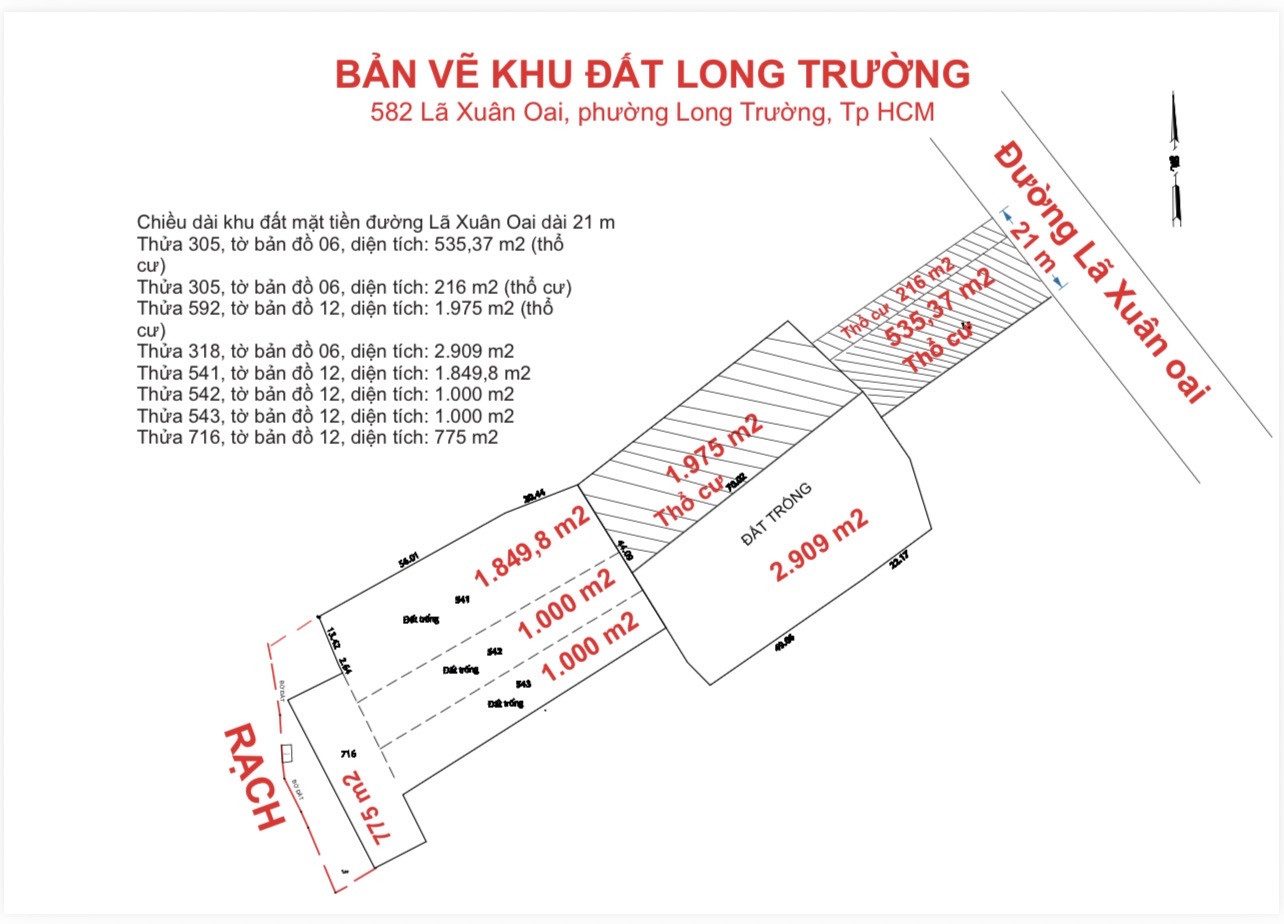 Bán Đất 10270m² thổ cư 2786m² giá 200 tỷ tại Phường Long Trường TP. Hồ Chí Minh