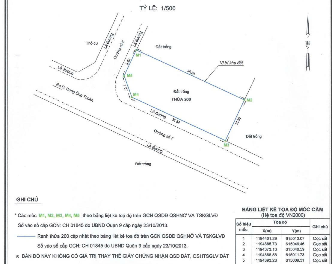 Bán Đất lô góc 500m² thổ cư 500m² giá 23.5 tỷ tại Phường Long Trường TP. Hồ Chí Minh