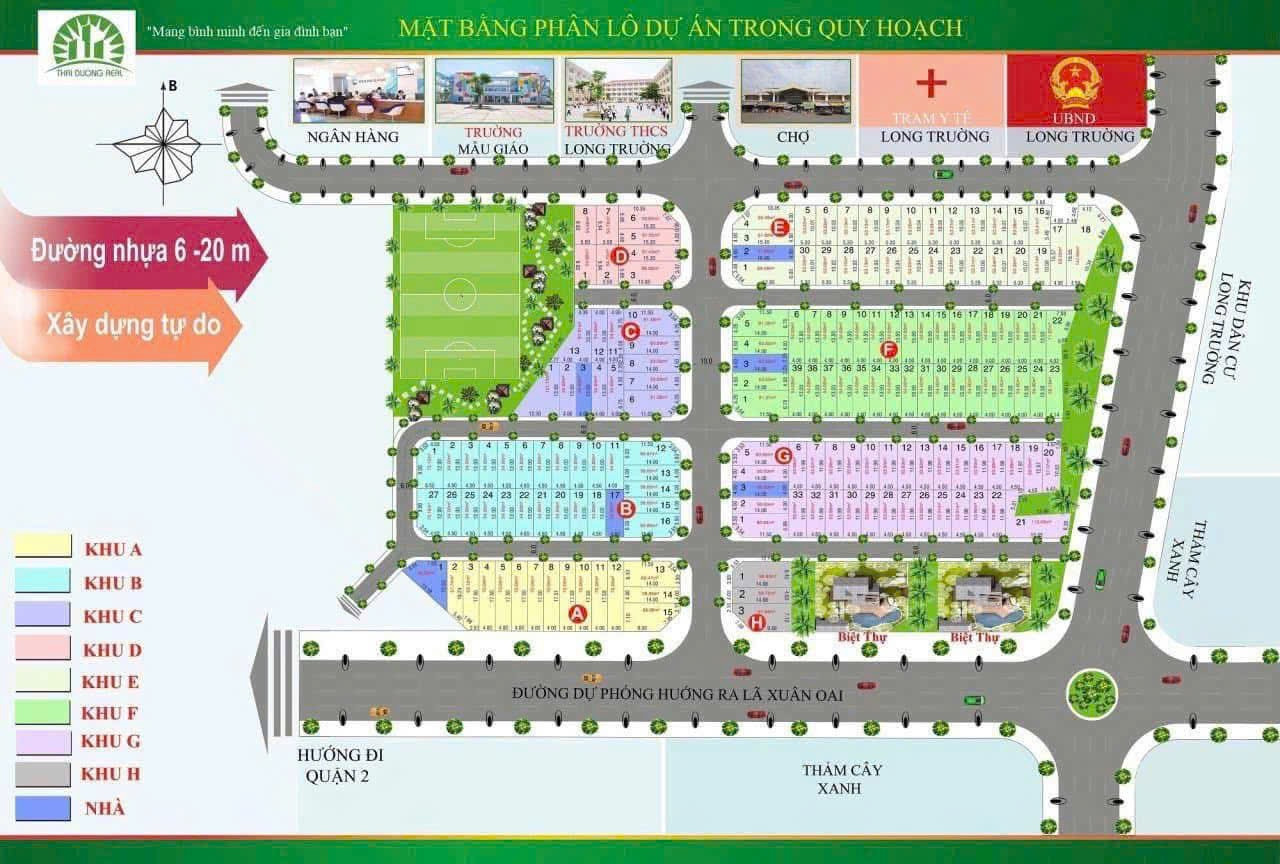 Bán Đất Thái Dương Luxury đường 6 Long Trường