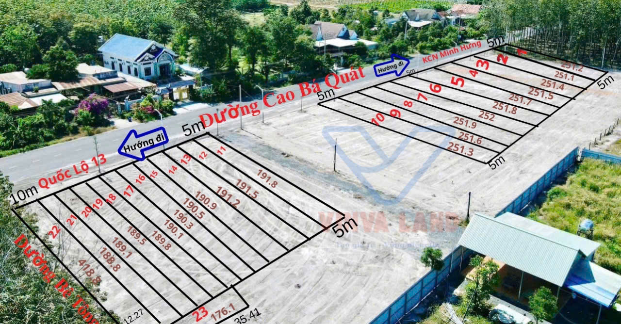 Bán nhà 251m² có sẵn 50m² thổ cư ngang 5m giá 1.05 tỷ tại Phường Minh Hưng