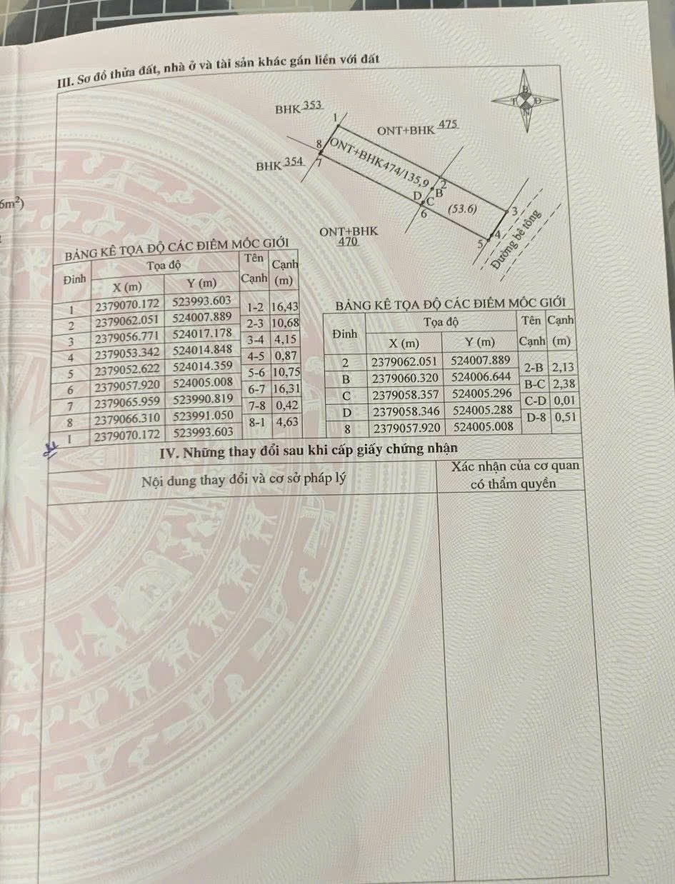 Bán đất 133.4m² có sẵn 82m² thổ cư ngang 5m giá 1 tỷ tại Phường Móng Cái 1