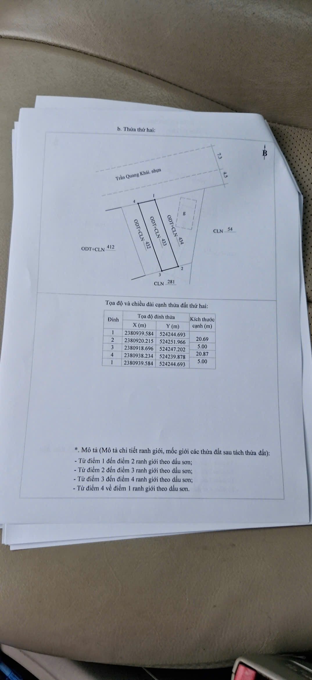 Bán đất 104.2m² có sẵn 100m² thổ cư ngang 5m giá 2.5 tỷ tại Phường Móng Cái 1