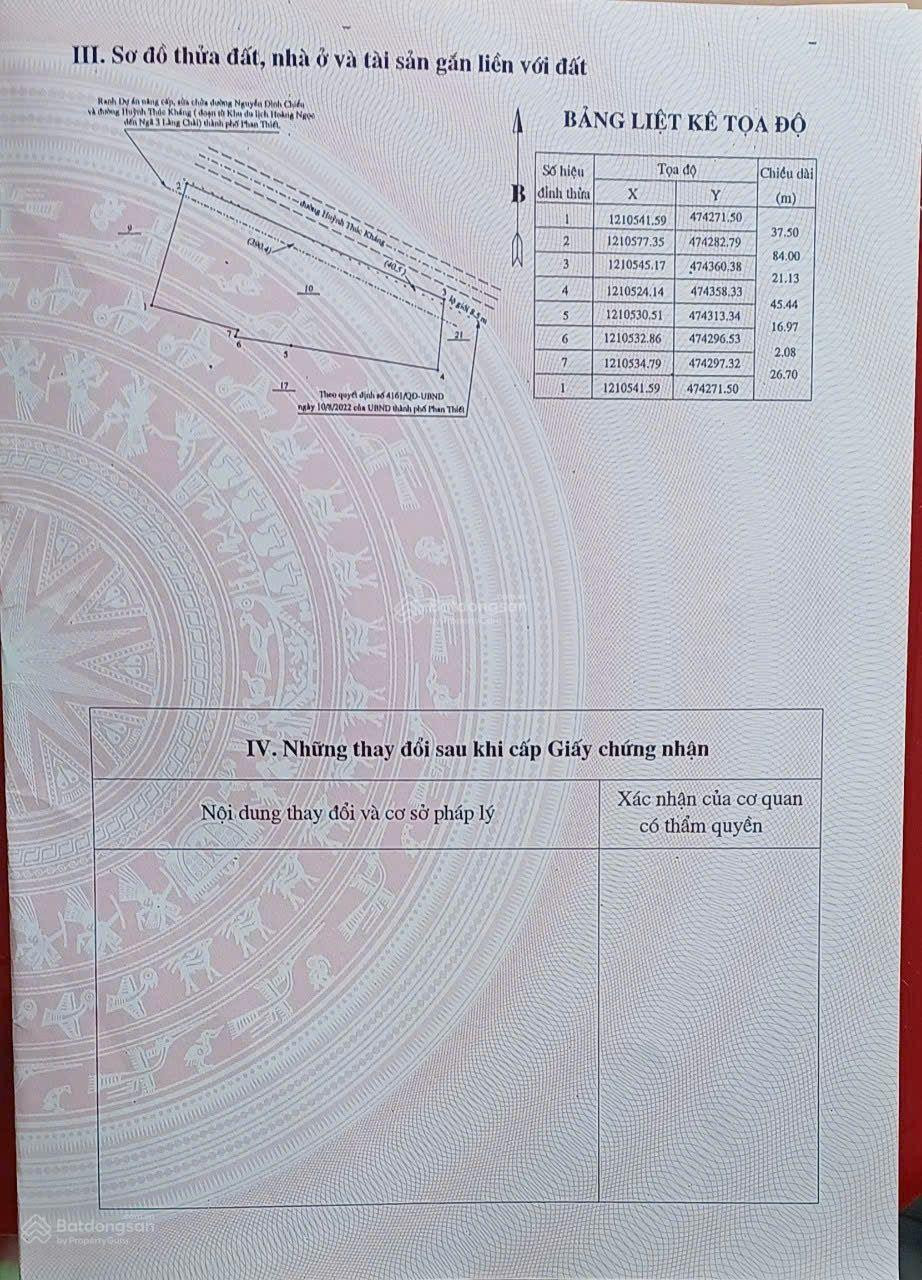 Bán đất 2649.2m² giá 92.13 tỷ Phường Mũi Né