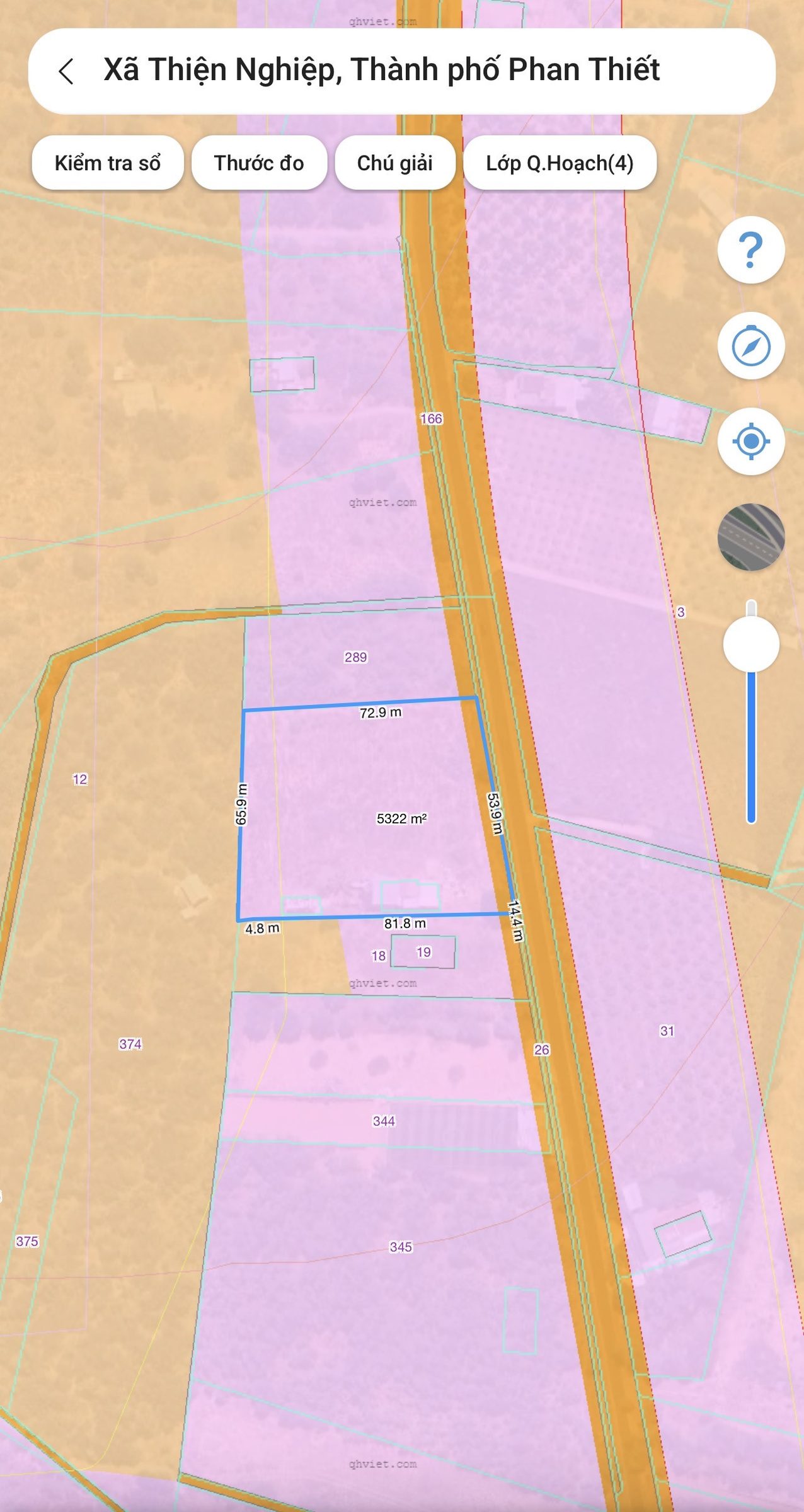 Bán đất 5400m² có sẵn 216m² thổ cư ngang 54m giá 12 tỷ tại Phường Mũi Né