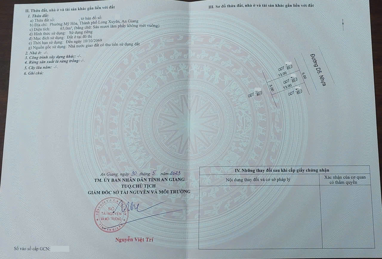 🔰 BÁN NỀN KDC LÀNG GIÁO VIÊN MỞ RỘNG 1 (MỸ HÒA)