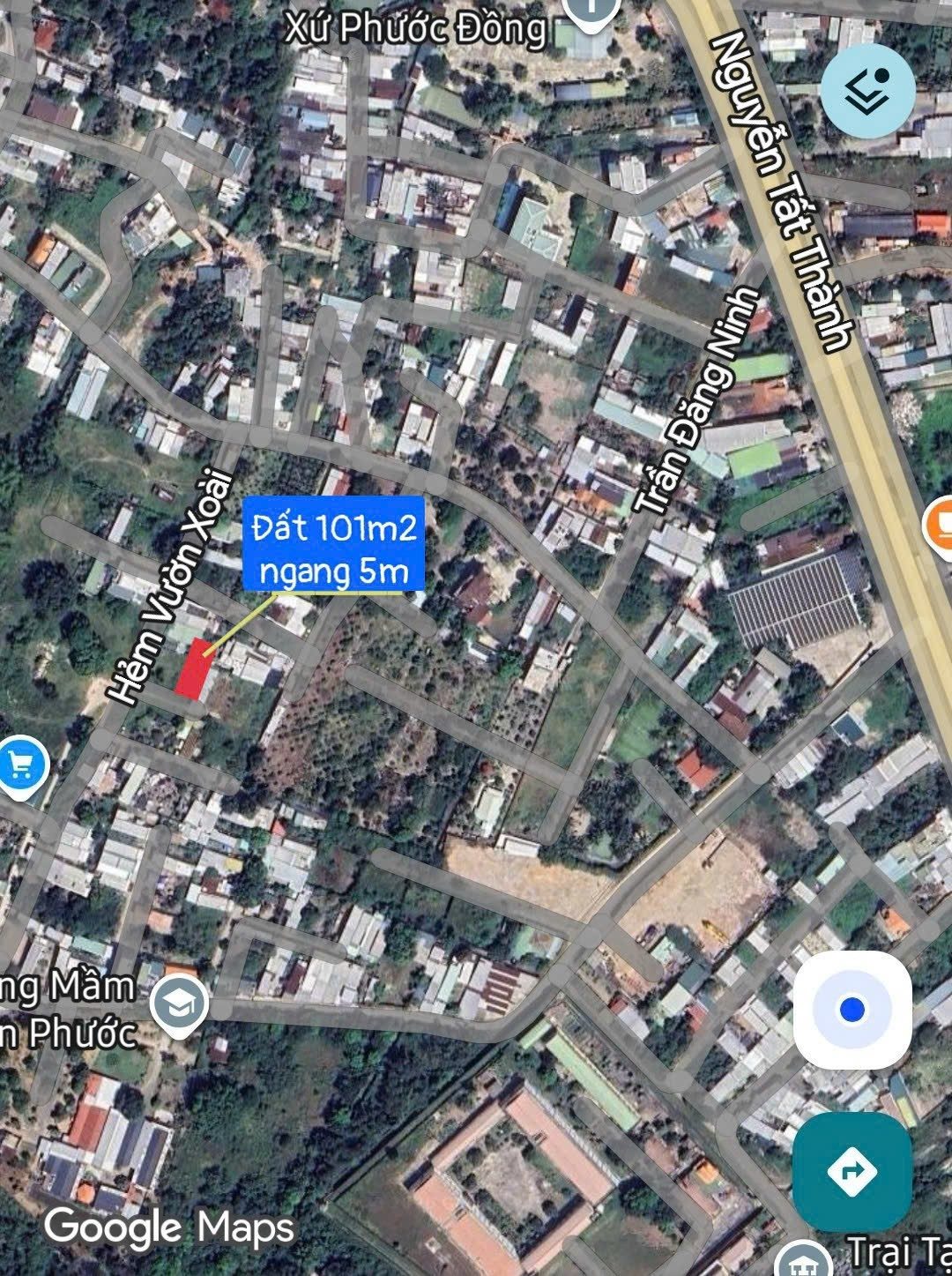 Bán 101m2 đất full thổ giá 2 tỷ 150 tại Phường Nam Nha Trang. Khu dân sinh.