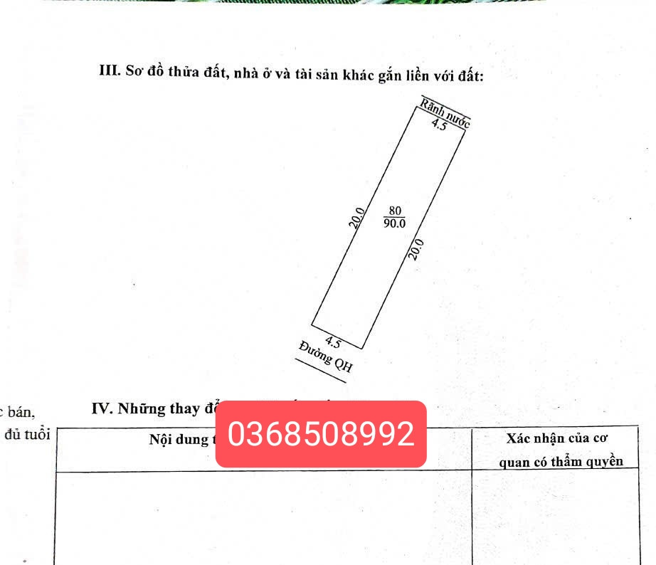 Bán đất 90m² ngang 4,5m giá 4.25 tỷ Phường Nếnh