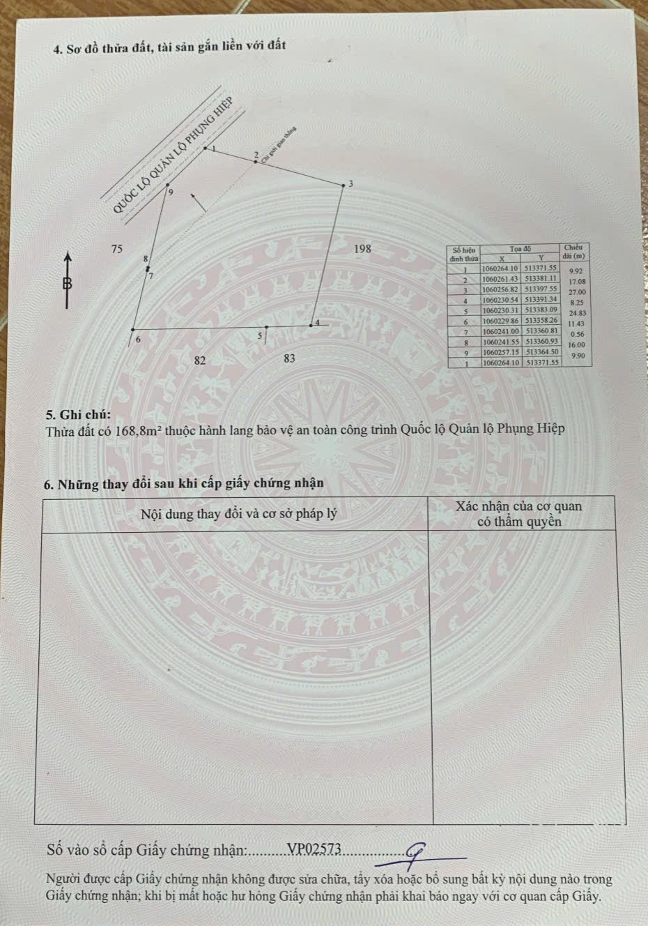 Bán đất Quảng Lộ Phụng Hiệp 1000m² ngang 9.9m giá 950 triệu Phường Ngã Năm