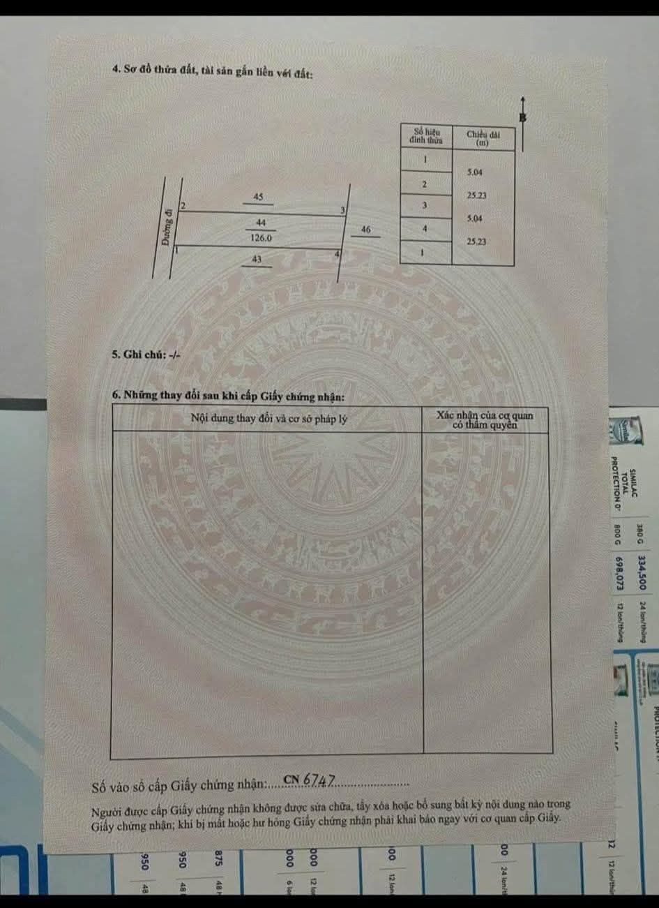 Bán đất 108m² full thổ cư ngang 6m giá 770 triệu tại Phường Nghĩa Lộ