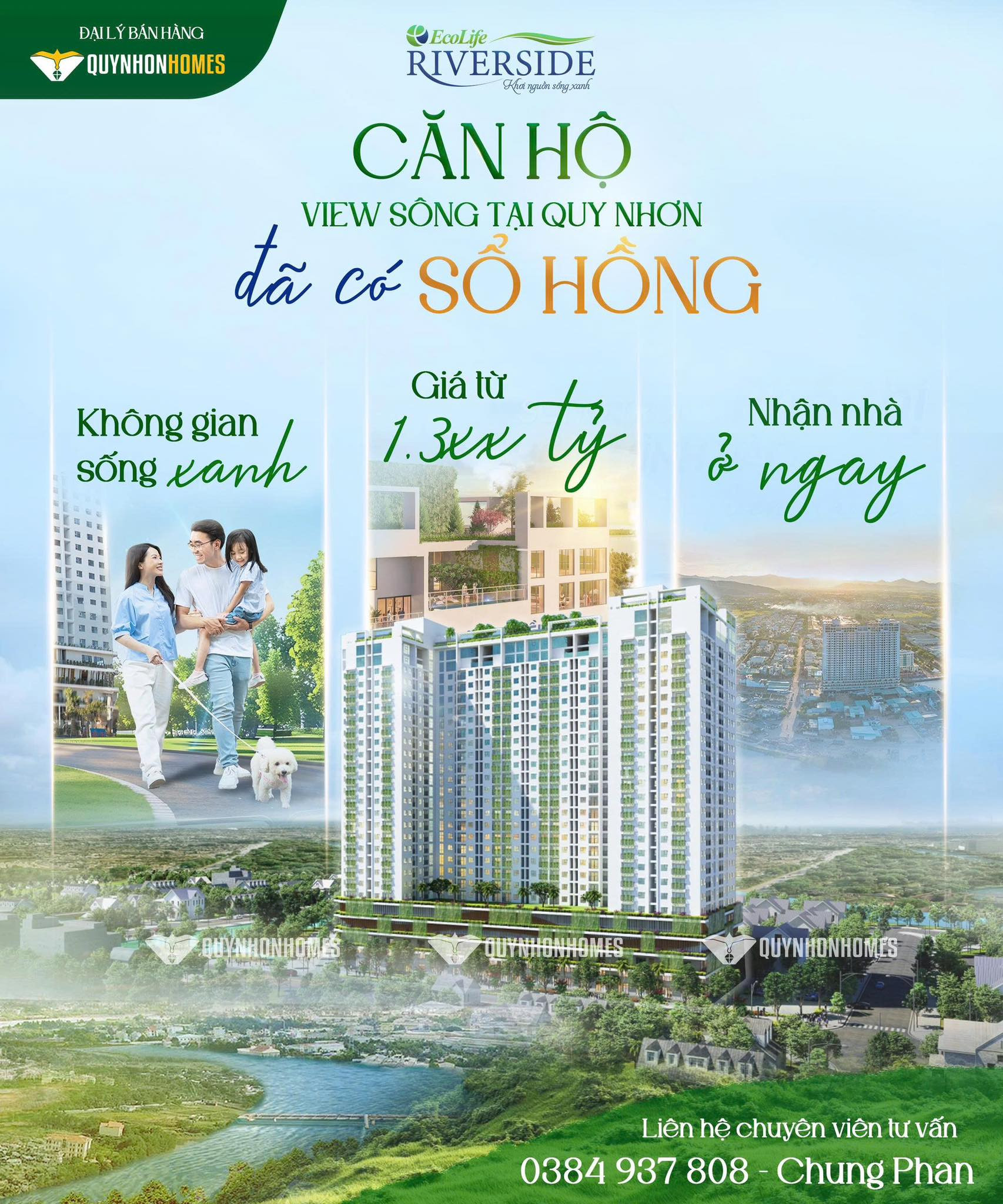 CĂN HỘ QUY NHƠN  - Ecolife Reverside Quy Nhơn - ĐÃ CÓ SỔ HỒNG giá chỉ từ 1.3 tỷ