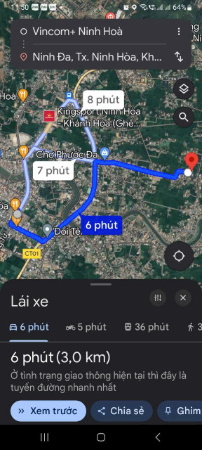 0938.113.403 Đất full 100% thổ cư Phường Ninh Đa, đường bê tông 3m, cách Vincom 5 phút đi xe
