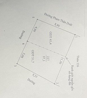 BÁN ĐẤT MẶT TIỀN ĐƯỜNG PHẠM THẬN DUẬT - NINH SƠN CŨ