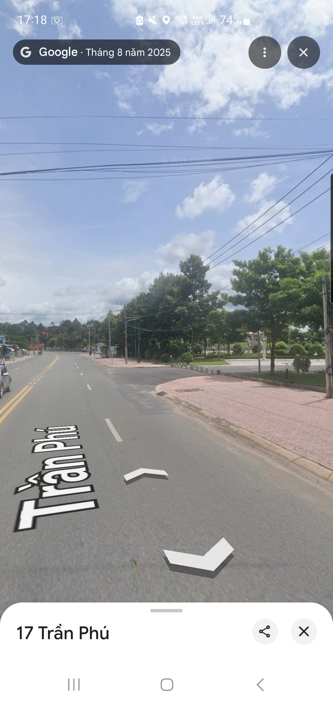 Mặt tiền Dt785 đối diện quảng trường Chiến Thắng