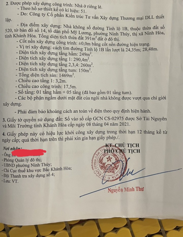 Khách sạn 5 tầng ms 469