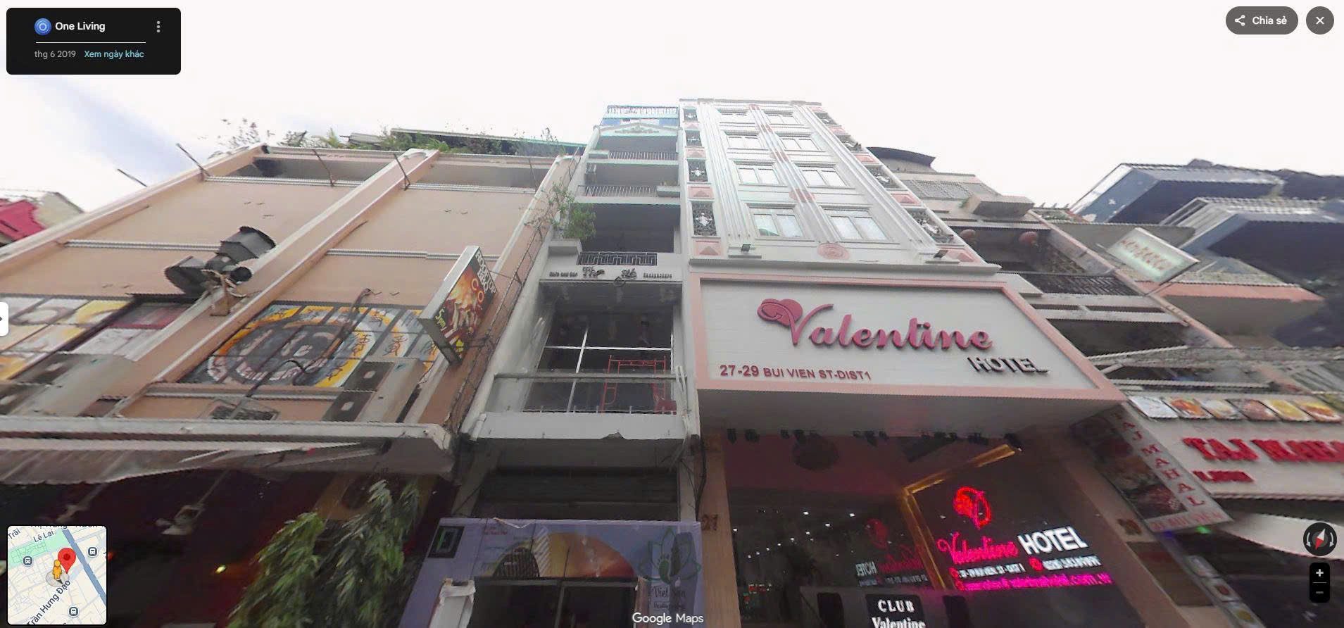 Khách sạn số 27 - 29 Bùi Viện, Phường Phạm Ngũ Lão, Quận 1.