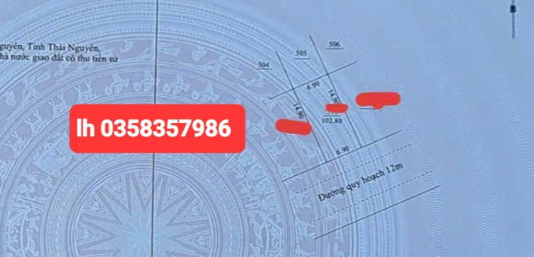 Bán đất 102.8m² ngang 6.9m giá 7.3 tỷ Phường Phan Đình Phùng