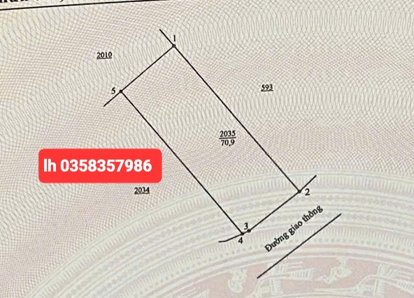 Bán đất 70.9m² ngang 5m giá 2.75 tỷ Phường Phan Đình Phùng