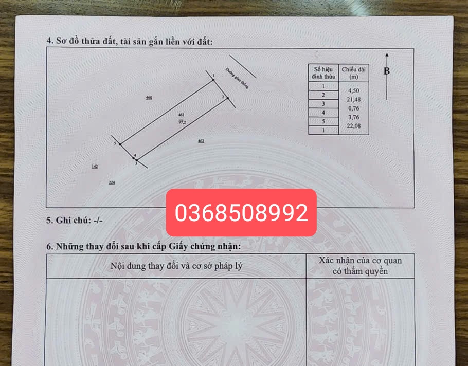 Bán đất 97m² ngang 4,5m giá 2.6 tỷ Phường Phan Đình Phùng