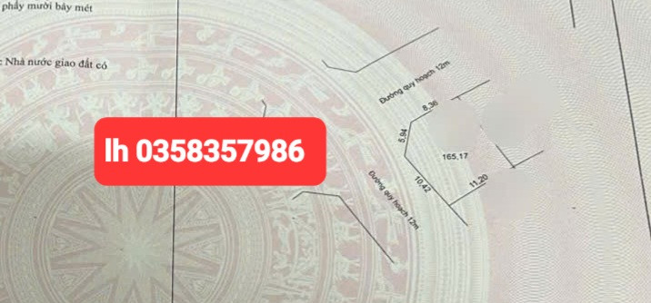 Bán đất 165.17m² ngang 11.2m giá 16.5 tỷ Phường Phan Đình Phùng