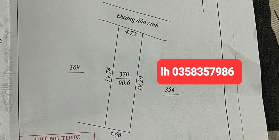 Bán đất 90.6m² có sẵn 50m² thổ cư ngang 4.73m giá 2.78 tỷ tại Phường Phan Đình Phùng