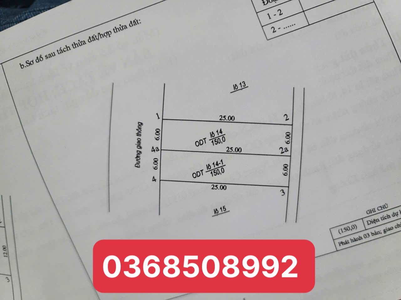 Bán đất 150m² ngang 6m giá 1.65 tỷ Phường Phổ Yên