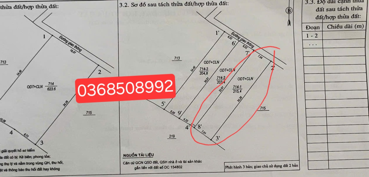 Bán đất 215m² ngang 7m giá 850 triệu Phường Phổ Yên