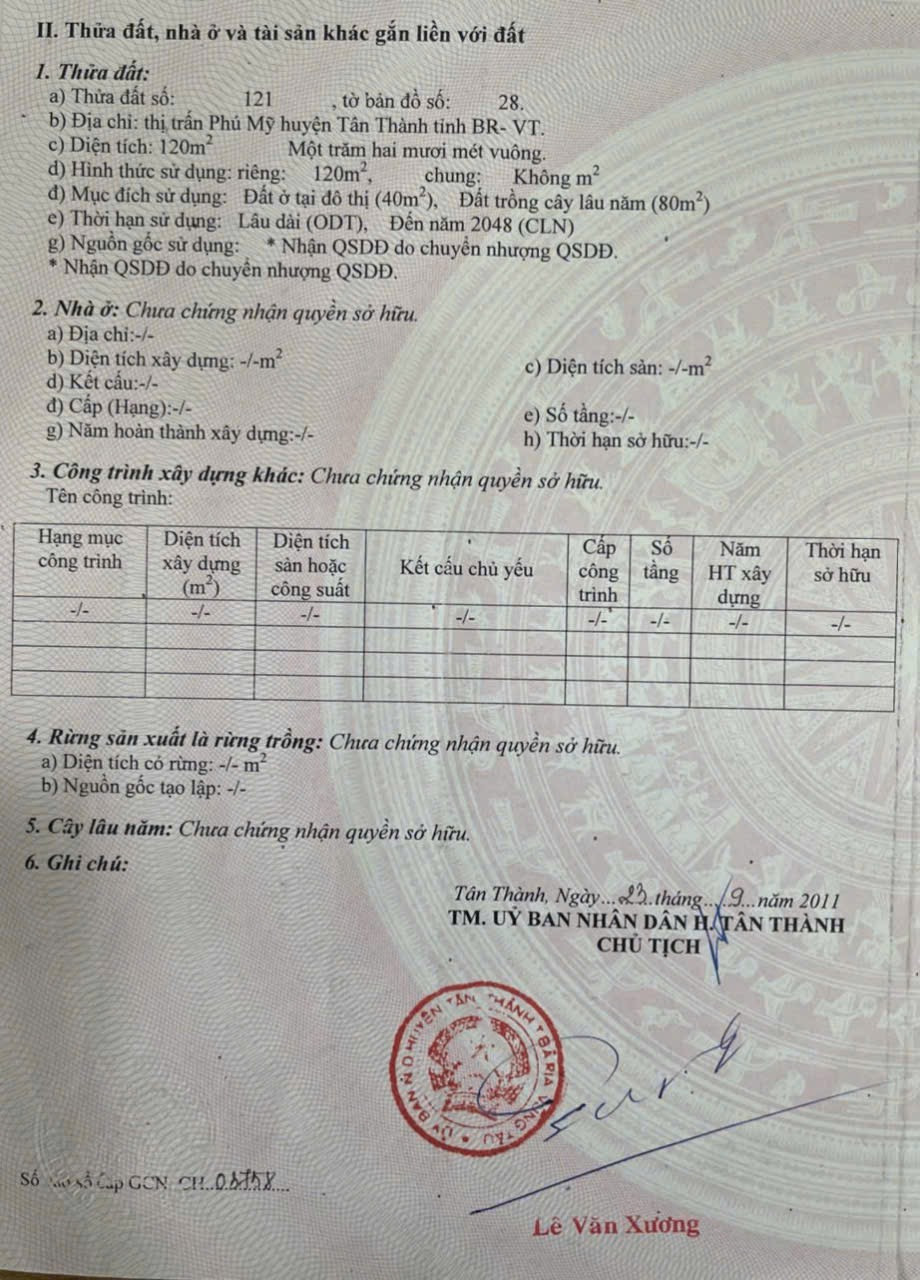 Bán đất 120m² ngang 5m giá 1.65 tỷ Phường Phú Mỹ