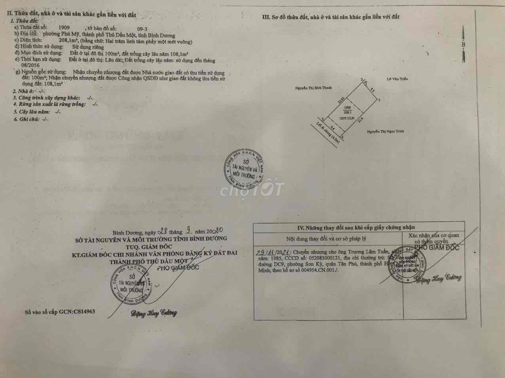 bán đất khu phú mỹ thành phố thủ dầu một , bình dương