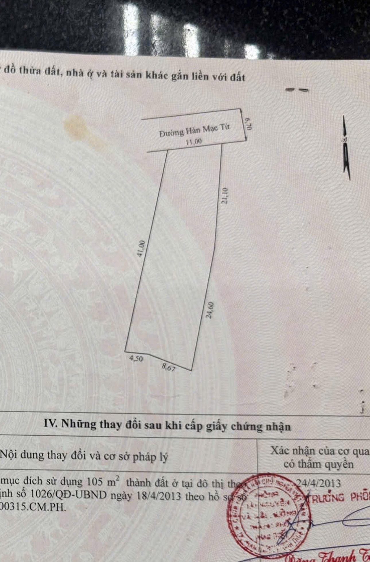 Bán Đất 529m² thổ cư 105m² giá 7 tỷ tại Phường Phú Thủy Lâm Đồng