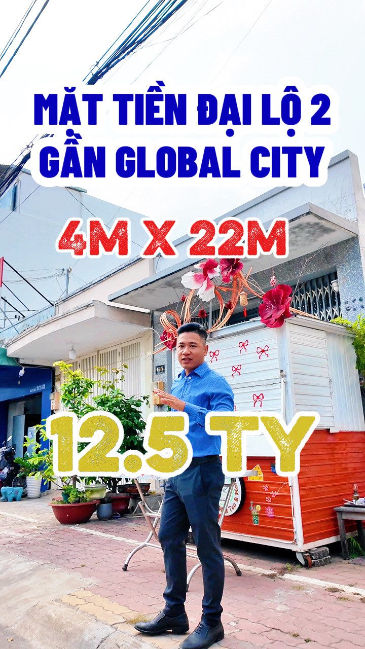 BÁN ĐẤT MẶT TIỀN ĐẠI LỘ 2 QUẬN 9 - 86M2 - MẶT TIỀN KINH DOANH SÁT ĐỖ XUÂN HỢP - 12.5 TỶ