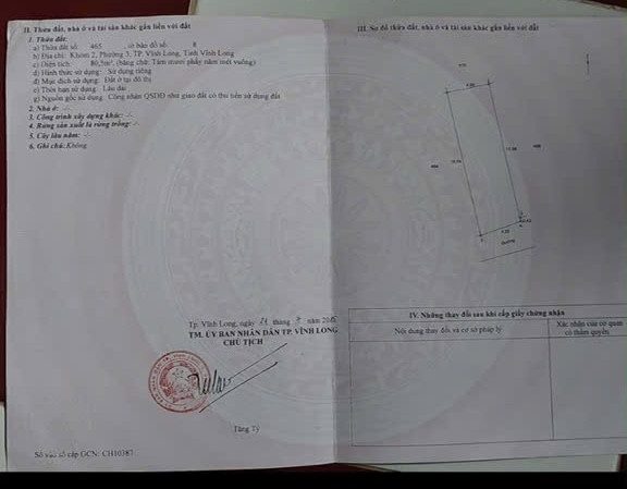 Bán nhà 80.4m² có sẵn 80.3m² thổ cư ngang 5.0m giá 1.5 tỷ tại Phường Phước Hậu