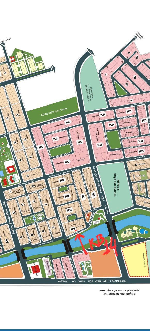 Bán gấp đất lô KB dự án Kiến Á Q9 cũ dt đất 291m² ngang 10m giá 28.5 tỷ Phường Phước B cũ Long