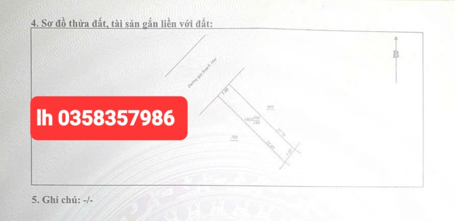 Bán đất 140m² ngang 5m giá 3.29 tỷ Phường Quan Triều