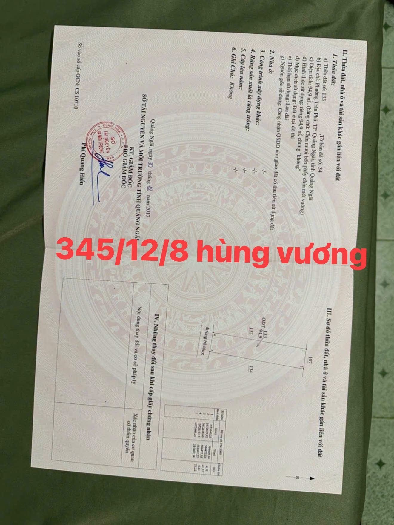 Cần bán nhà chính chủ nhà trung tâm thành phố. Diện tích 95m2. Giá 1tỷ390