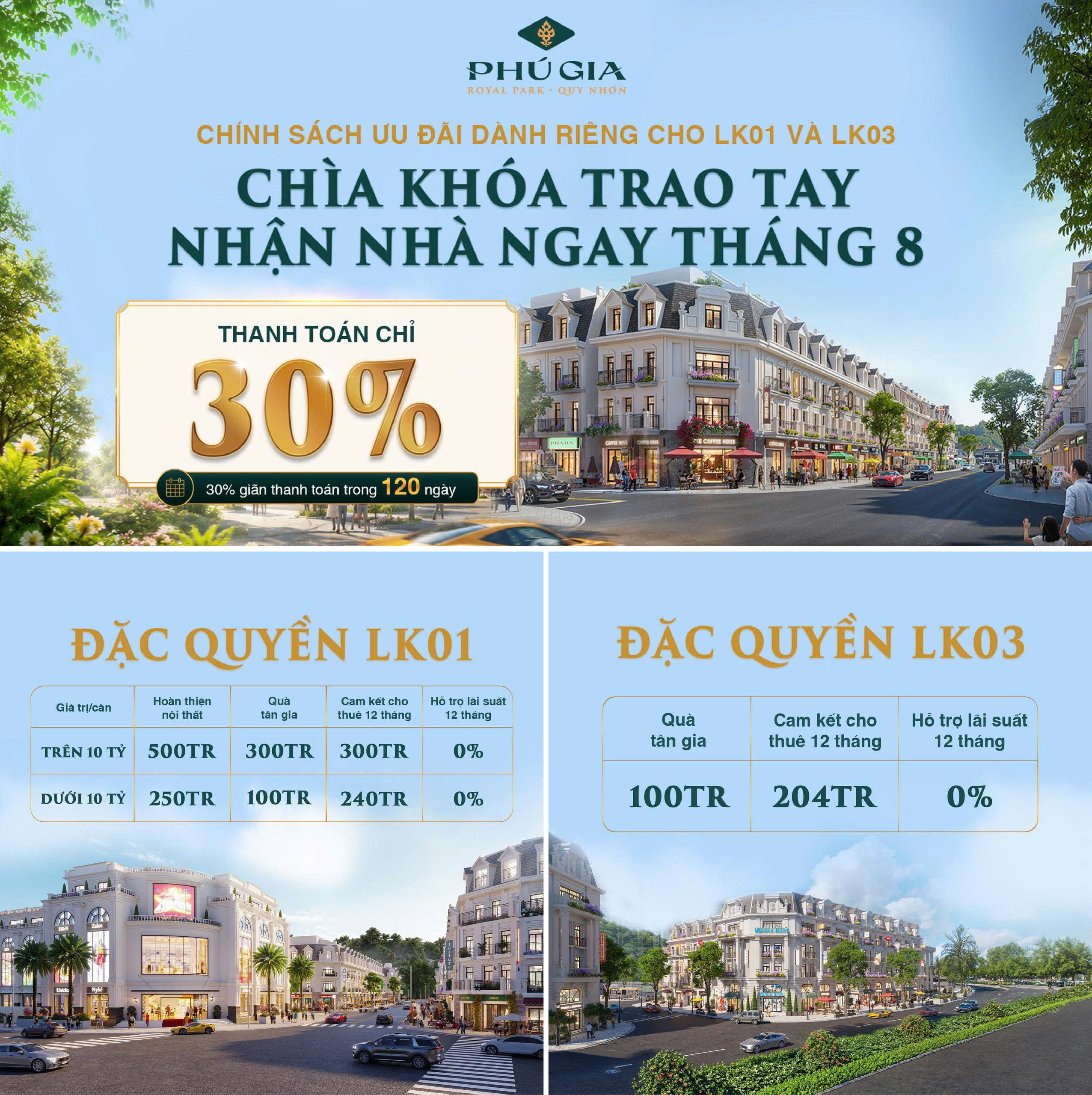 Bán biệt thự đẹp tại Phú Gia Royal Park, 7tỷ29, LK03 Phân khu Sapphire