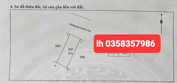 Bán đất 99.8m² ngang 6m giá 2.5 tỷ Phường Quyết Thắng