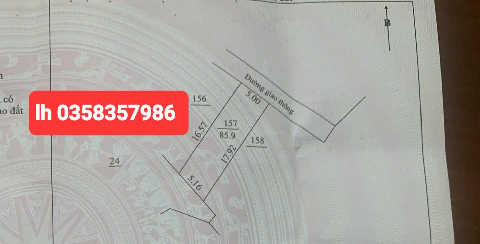 Bán đất 85.9m² ngang 5.16m giá 1.78 tỷ Phường Quyết Thắng